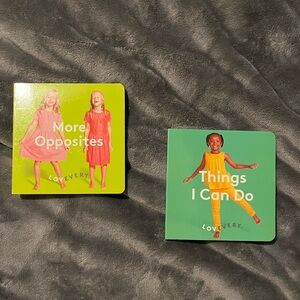 2 Lovevery books: More Opposites & Things I Can Do